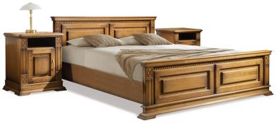 Кровать двойная «Верди Люкс» с высоким изножьем